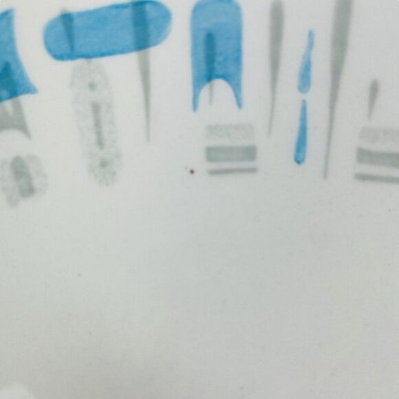 Vintage MCM Royal China Blue Heaven 13.25" Oval Serving Meat Platter USA Atomic - Picture 7 of 9